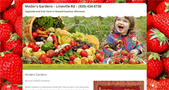 Desktop Screenshot of modersgardens.com